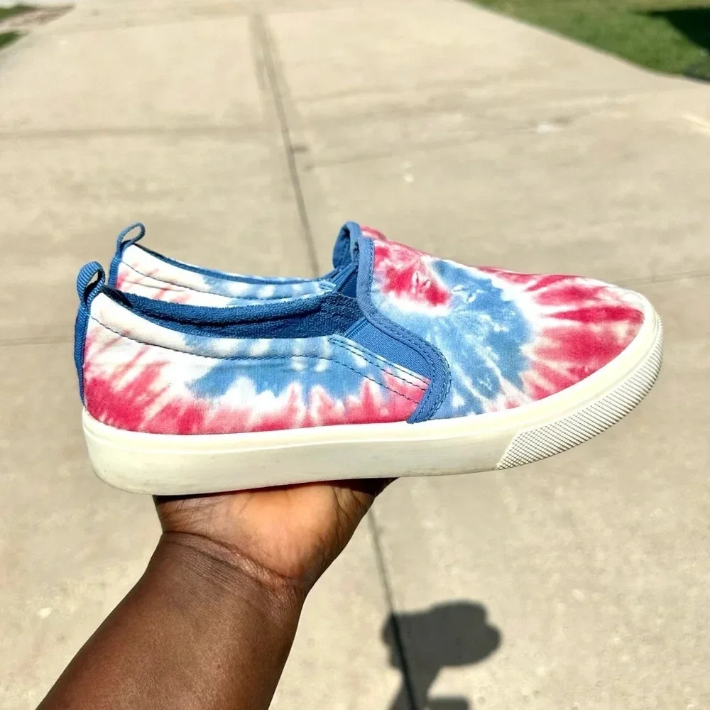 Skechers Women’s‎ Poppy Hippy Hype Colorful Rainbow Tie Dye Canvas Sneakers 7.5